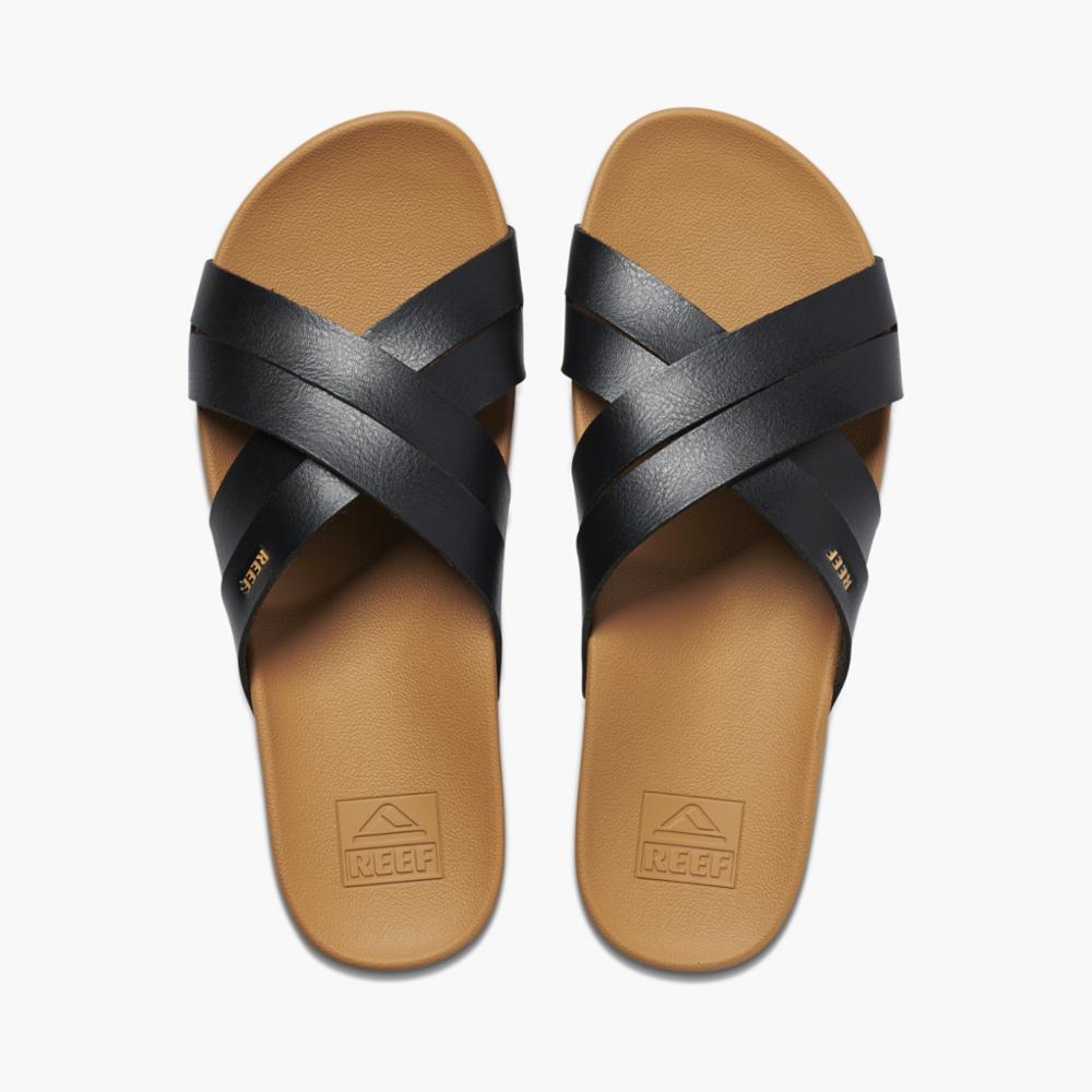 Reef Women CUSHION SPRING BLOOM BLACK/TAN Reef Canada