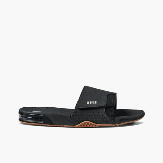 Reef Men FANNING SLIDE BLACK/SILVER