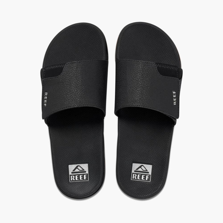 Reef Men FANNING SLIDE BLACK/SILVER