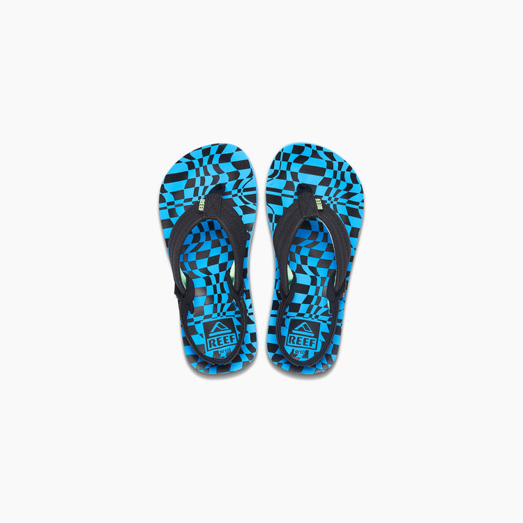REEF KIDS LITTLE AHI SWELL CHECKERS