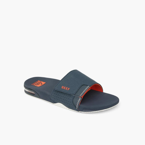 Reef Men FANNING SLIDE NAVY/ORANGE/WHITE