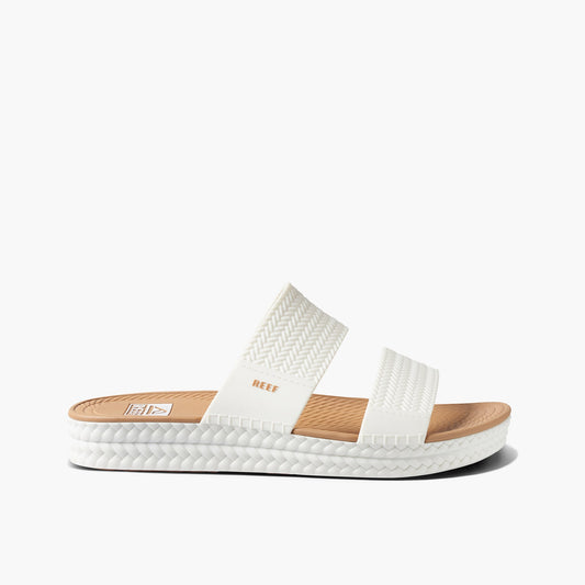 REEF WOMEN WATER VISTA SLIDE WHITE/TAN