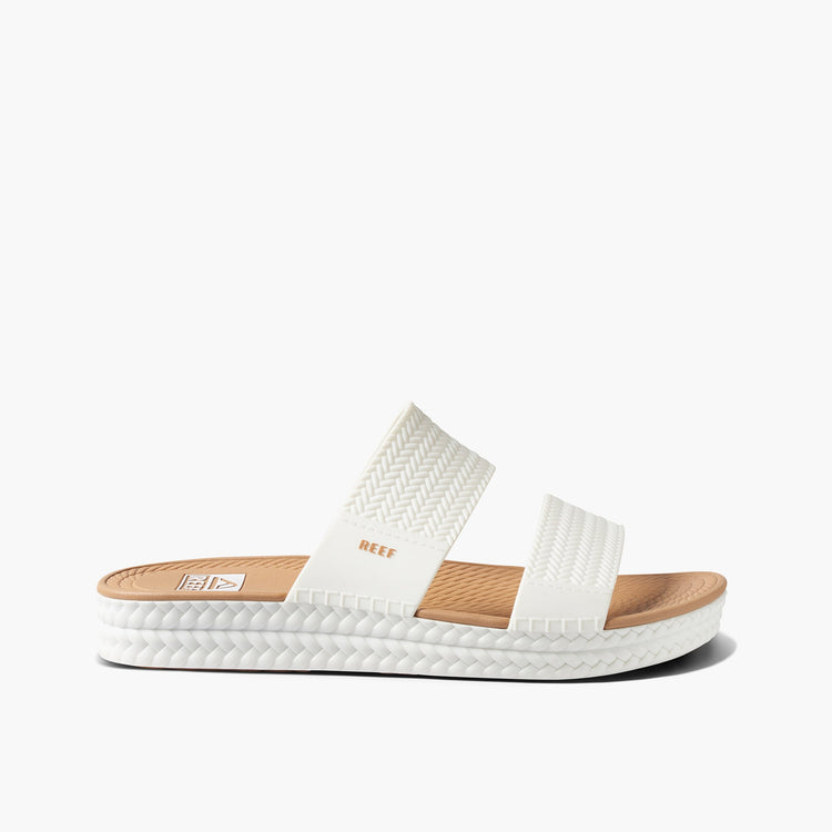 REEF WOMEN WATER VISTA SLIDE WHITE/TAN