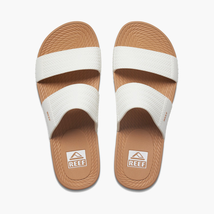 REEF WOMEN WATER VISTA SLIDE WHITE/TAN