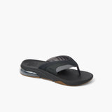REEF MEN FANNING + BLACK/GUM