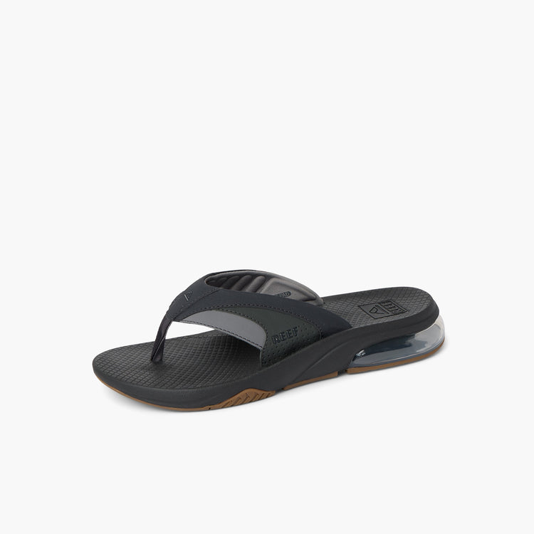 REEF MEN FANNING + BLACK/GUM