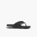REEF MEN FANNING + BLACK/GUM
