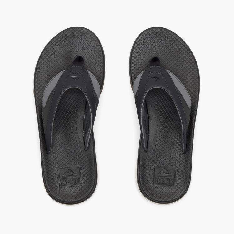 REEF MEN FANNING + BLACK/GUM