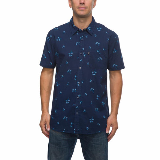 Reef Apparel Men CORBIN SS WOVEN INSIGNIA BLUE