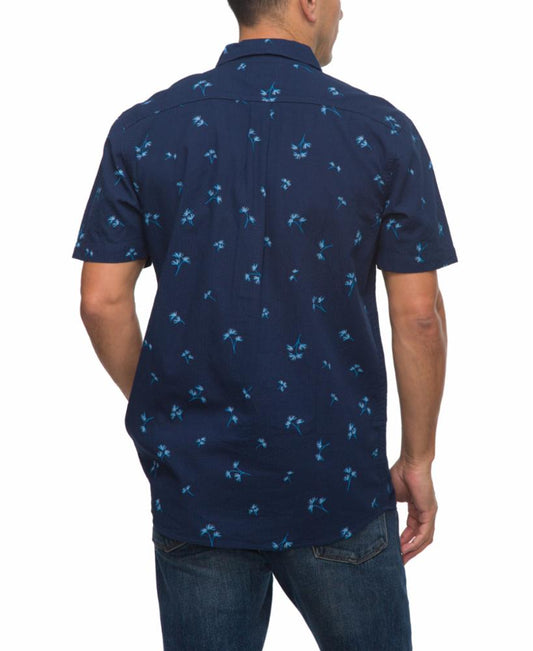 Reef Apparel Men CORBIN SS WOVEN INSIGNIA BLUE