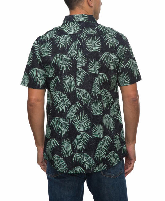 Reef Apparel Men CULBER SS WOVEN CAVIAR