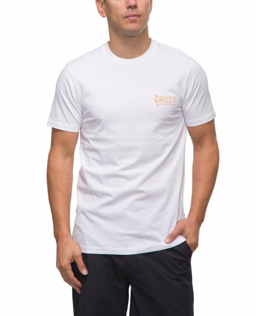 Reef Apparel Men ISLAND GIRL GRAPHIC TEE BRIGHT WHITE