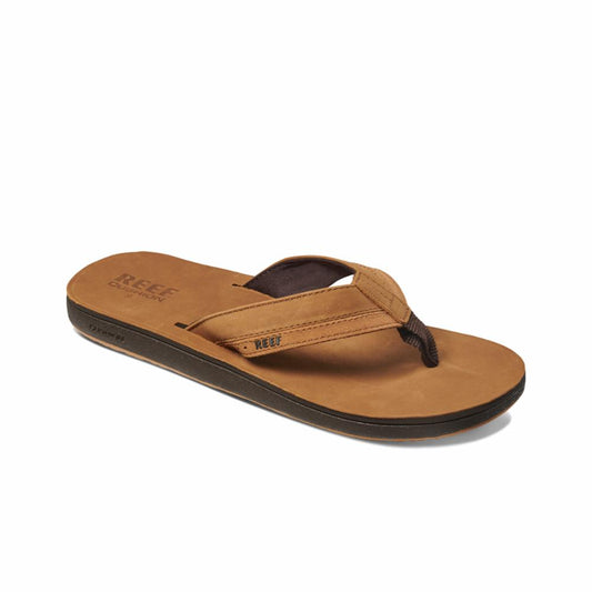 Reef Men LEATHER CONTOURED CUSHION TAN