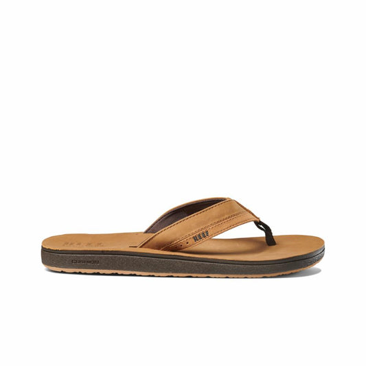 Reef Men LEATHER CONTOURED CUSHION TAN