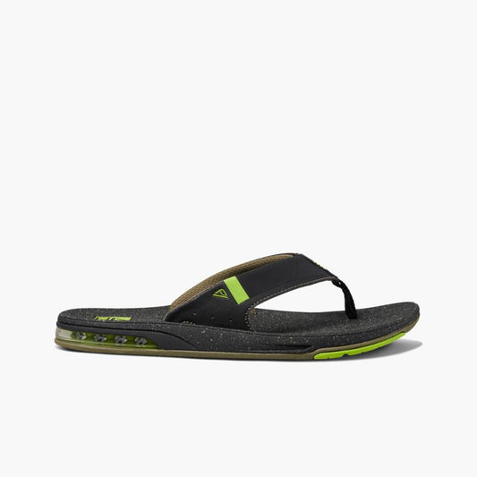 Reef Men FANNING LOW BLACK / LIME GREEN
