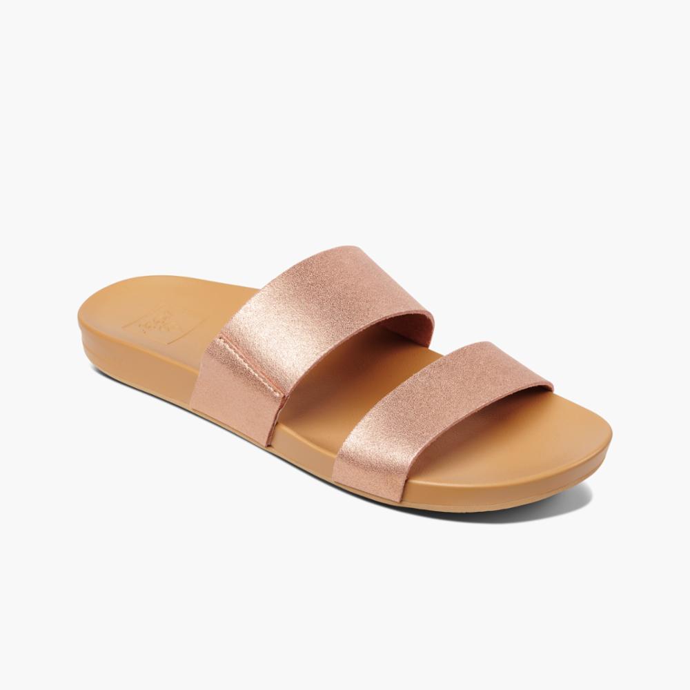 slippers rose gold