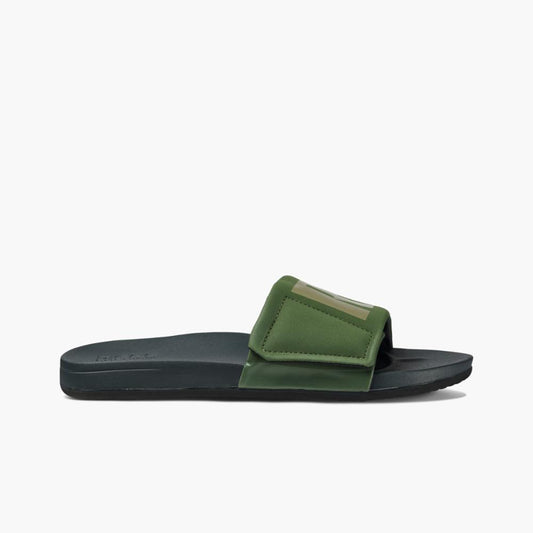 Reef Men CUSHION SLIDE OLIVE GREY LOGO