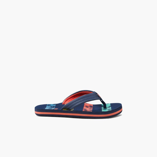 Reef Kids KIDS AHI NVY PALMS STRIPE