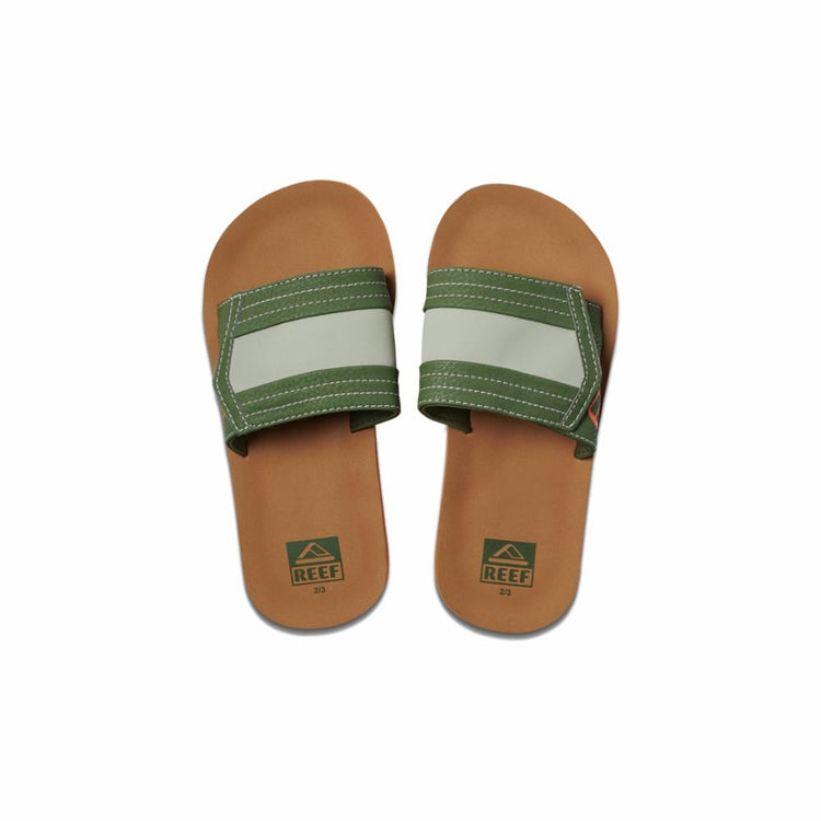 Reef Kids KIDS AHI SLIDE TAN/OLIVE