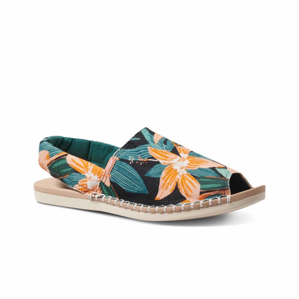 Reef Women REEF ESCAPE SLING PRINTS BLACK HIBISCUS M