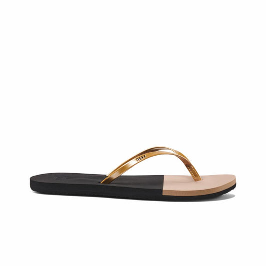 Reef Women BLISS TOE DIP BLACK/GOLD