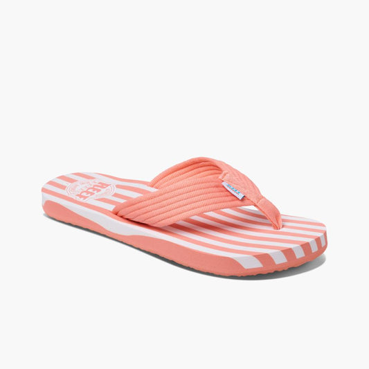Reef Women ORIGINAL STRIPE CORAL/WHITE