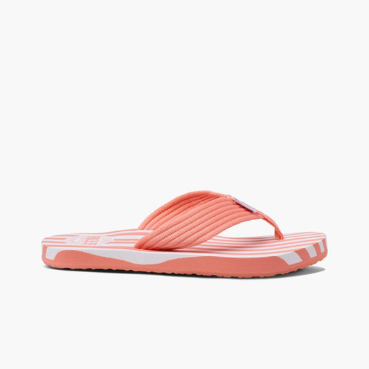Reef Women ORIGINAL STRIPE CORAL/WHITE