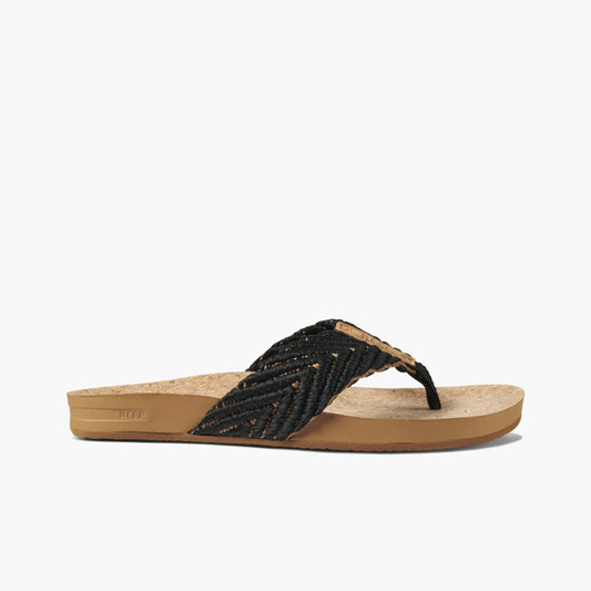 Reef Women REEF CUSHION STRAND BLACK/NATURAL