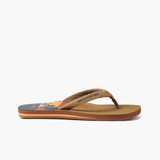 Reef Women REEF CUSHION SANDS + LIFE IS GOOD IS GOOD SUNSET TOBACCO