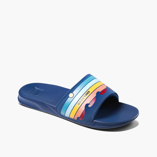 Reef Men ONE SLIDE  LIFE IS GOOD GOOD VIBES