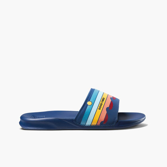 Reef Men ONE SLIDE  LIFE IS GOOD GOOD VIBES