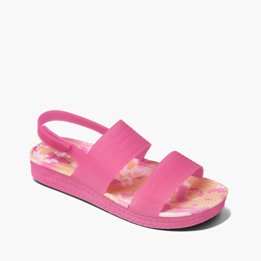 Reel Legends Women's Slide On Boat/Water Shoes Pink Multi Color