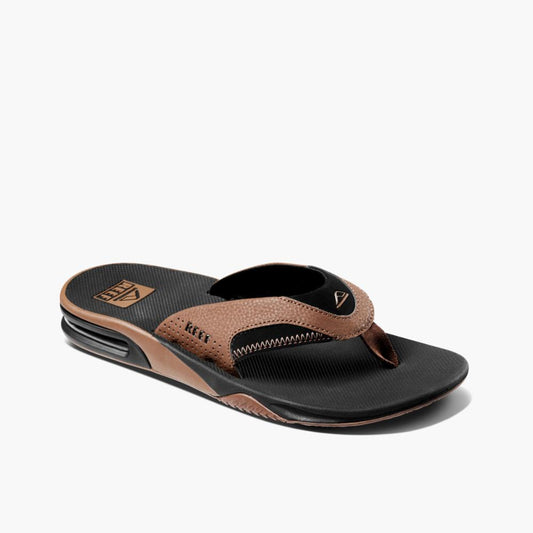 Reef Men FANNING BLACK AND TAN