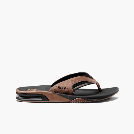 Reef Men FANNING BLACK AND TAN