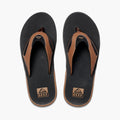 Reef Men FANNING BLACK AND TAN