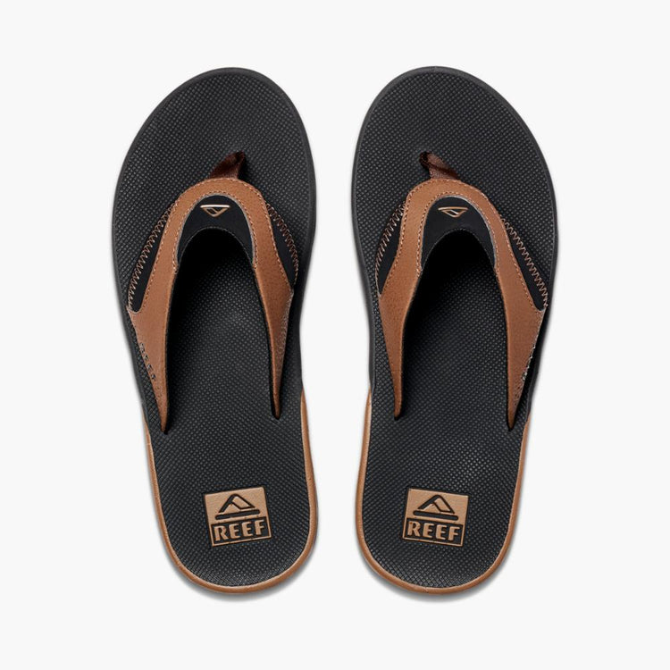 Reef Men FANNING BLACK AND TAN