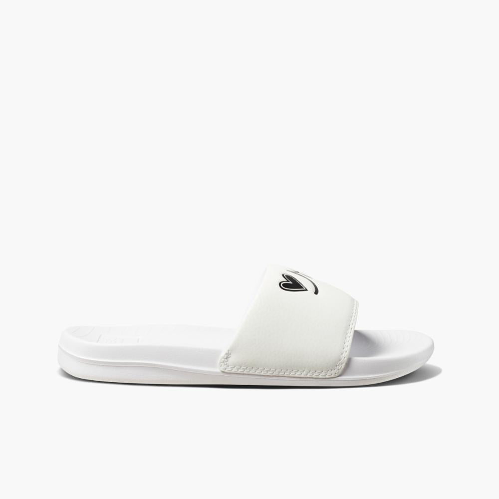 Nike kawa slide white clearance and black