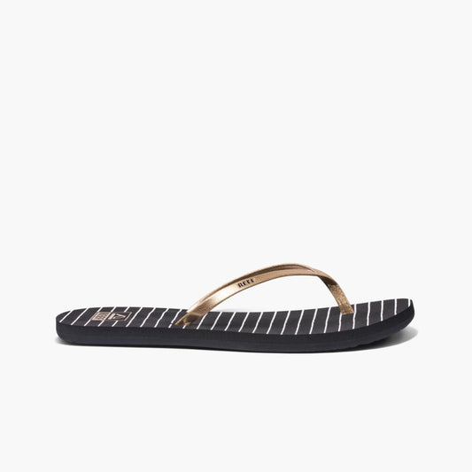 Reef Women REEF BLISS-FULL BLACK/WHITE STRIPE