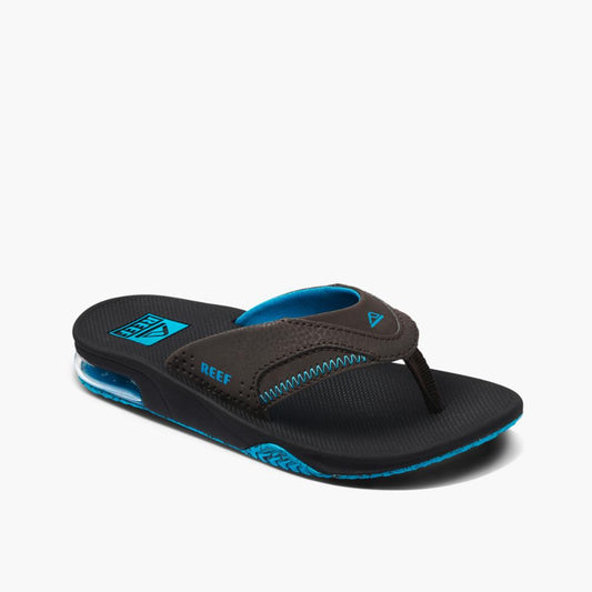 Reef Kids KIDS FANNING BLACK/BROWN/BLUE