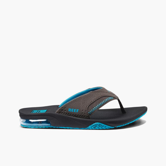 Reef Kids KIDS FANNING BLACK/BROWN/BLUE